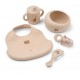 Liewood - Silikonski obrok set Mileah roze Liewood - Silikonski obrok set Mileah roze