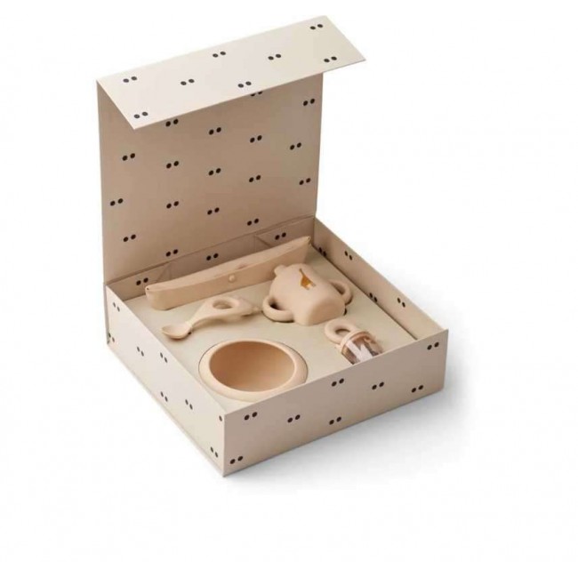 Liewood - Silikonski obrok set Mileah roze Liewood - Silikonski obrok set Mileah roze