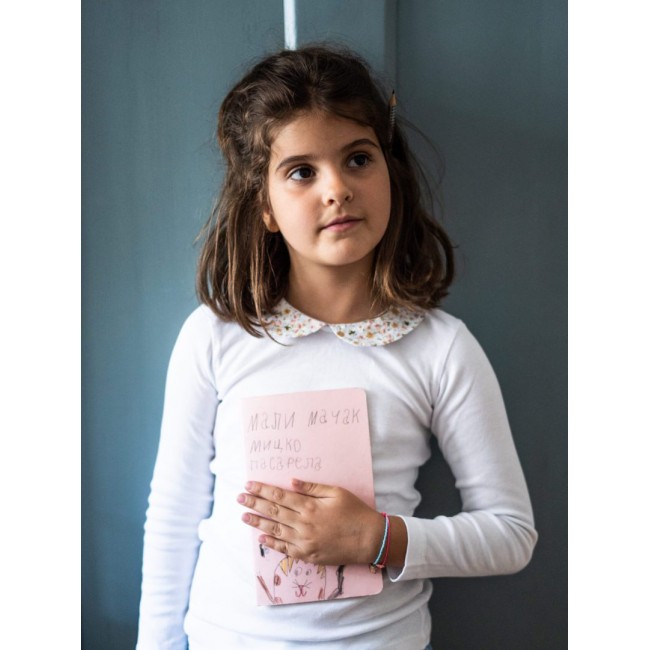 Capitano e Sirene - Majica sa kragnom bela Capitano e Sirene - Majica sa kragnom bela