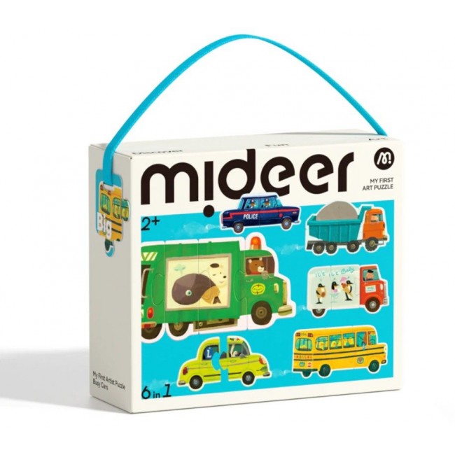 Mideer - Slagalica 6 u 1, Vozila