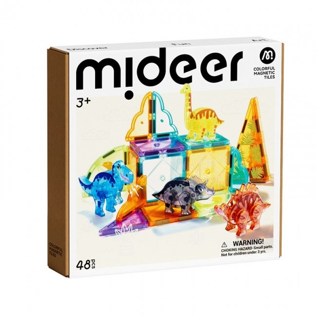 Mideer - Magnetne pločice Dinosaurus 48 delova