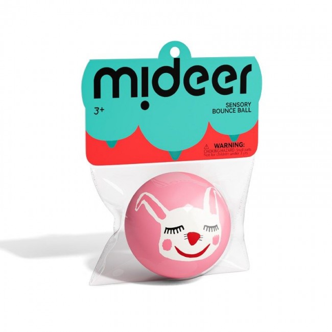 Mideer - Gumena loptica roze zeka Mideer - Gumena loptica roze zeka