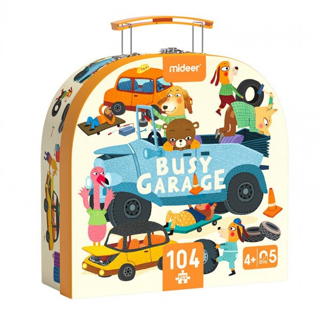 Mideer - Slagalica u koferu, Garaža sa vozilima