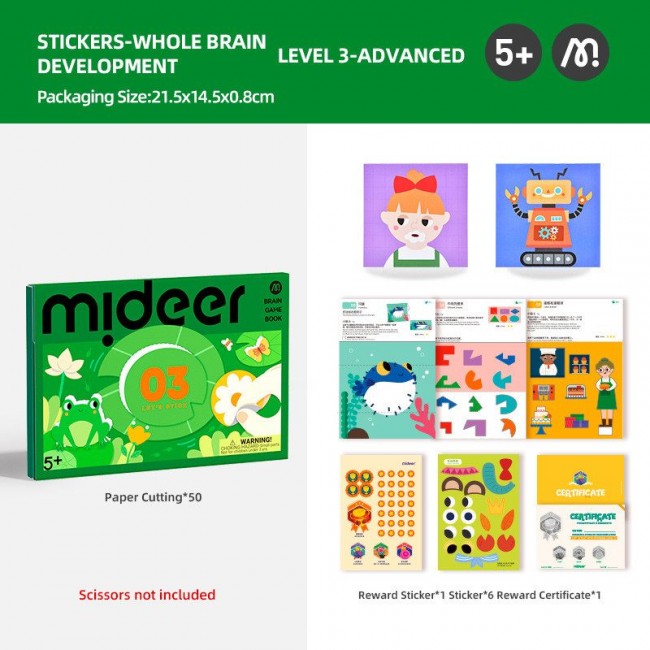 Mideer - Nalepnice nivo 3