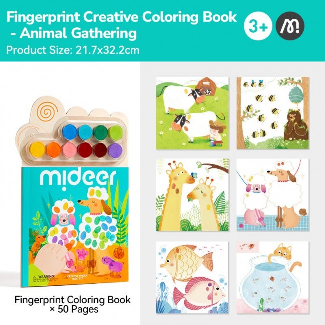 Mideer - Bojimo prstima - Životinje