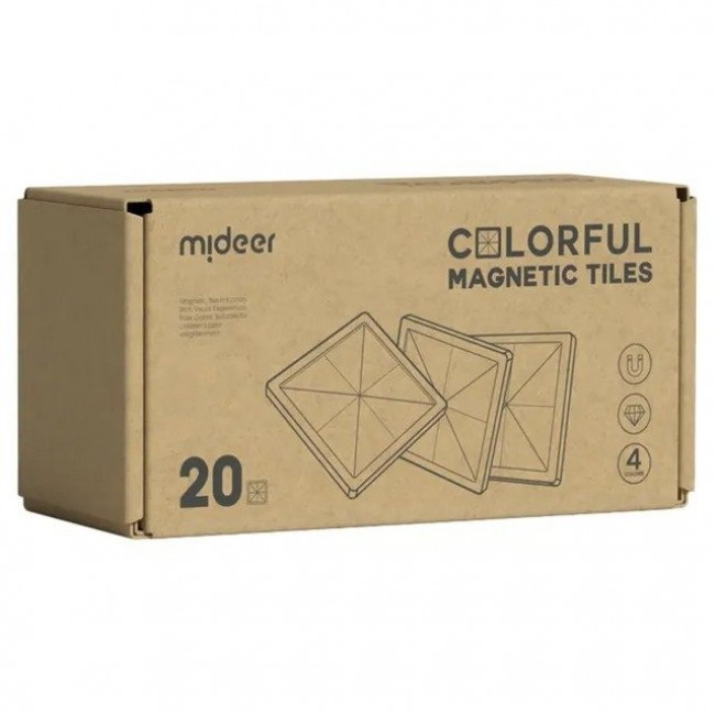 Mideer - Magnetne pločice 20 delova, hladne boje Mideer - Magnetne pločice 20 delova, hladne boje