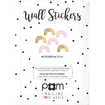 Pom - Stikeri za zid zlatno-roze duge Pom - Stikeri za zid zlatno-roze duge
