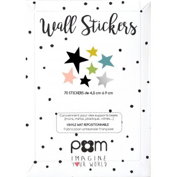 Pom - Stikeri za zid šarene zvezde Pom - Stikeri za zid šarene zvezde
