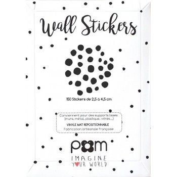 Pom - Stikeri za zid crne tufne Pom - Stikeri za zid crne tufne
