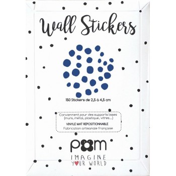 Pom - Stikeri za zid teget tufne Pom - Stikeri za zid teget tufne