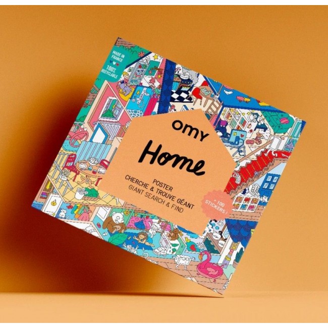 OMY - Džinovski poster sa nalepnicama Dom