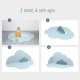 Quut - Playmat Head in the clouds - Dusty Blue, Large