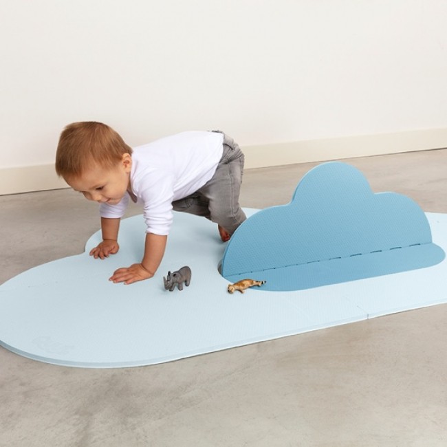 Quut - Playmat Head in the clouds - Dusty Blue, Small