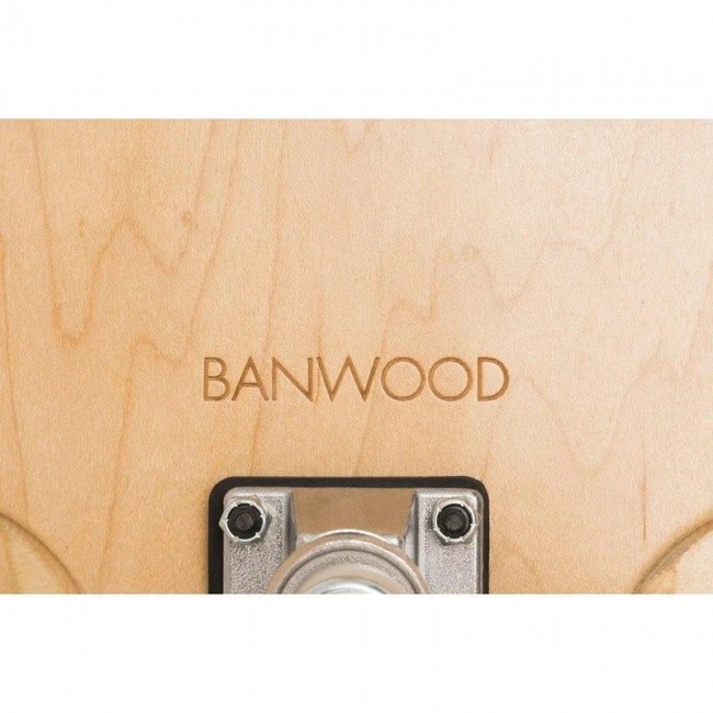Banwood - Skejtbord natur sa zelenom linijom Banwood - Skejtbord natur sa zelenom linijom
