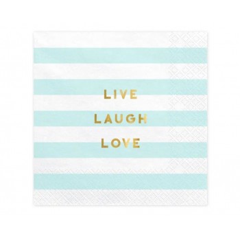 Party Deco - Salvete Yummy svetlo plave