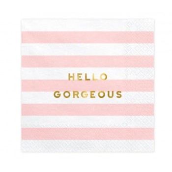 Party Deco - Salvete Yummy svetlo roze