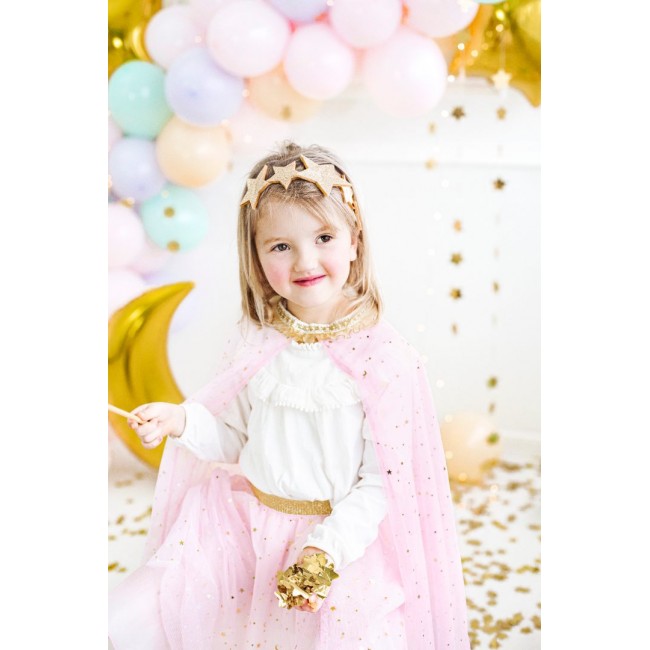Party Deco - Kostim princeze - Plašt od tila roze
