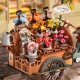 Robotime - Kolica sa cvećem, 3D slagalica Robotime - Kolica sa cvećem, 3D slagalica
