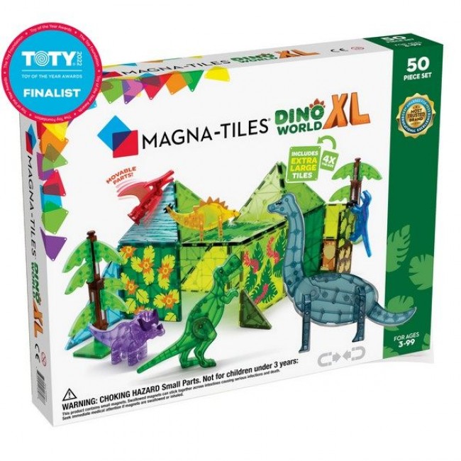 Magna-Tiles - Dino world XL magnetne pločice set 50 delova