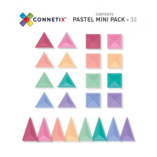 Connetix - Pastel mini pack 32 dela