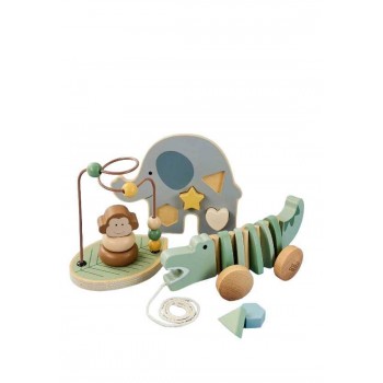 Jabadabado - Drveni poklon set safari